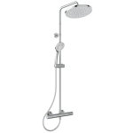 Sistema dušo Ideal Standard Ceratherm T25+, lietaus galva Ø250, rankinis dušas 100mm, 1600mm dušo žarna 
